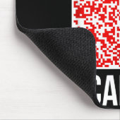 Scan Me! Qr Scan Me Joke Funny Santa Merry Christm Muismat (Hoek)