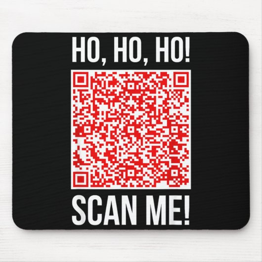 Scan Me! Qr Scan Me Joke Funny Santa Merry Christm Muismat (Voorkant)