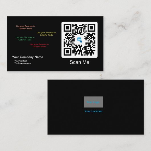 Scan me Visitekaartje (Voorkant / Achterkant)