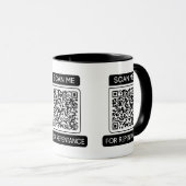 Scan me voor berouw acts 3:19-20 QR code Mok (Voorkant rechts)