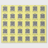 Scan me voor de grap van de dag QR-code Cadeaupapier (Vlak)
