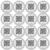 Scan Menu QR Code Sticker | Restaurant & Café (Voorkant)