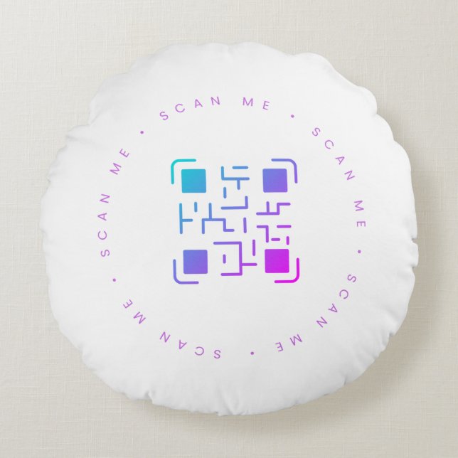 Scan mij  rond kussen (Voorkant)
