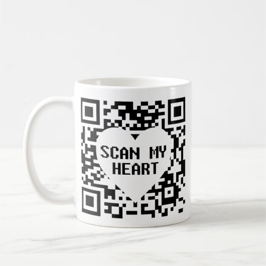 Scan mijn Hart Koffiemok (Links)