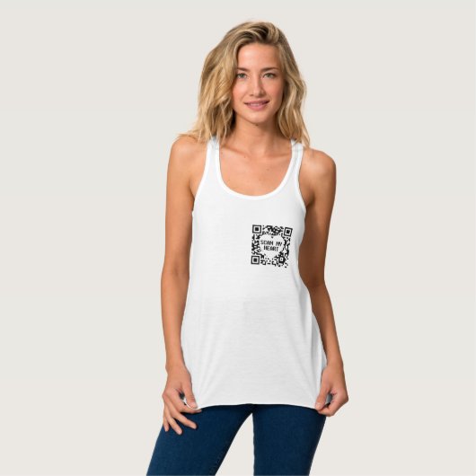 Scan mijn hart T-Shirt (Volledige Voorkant)