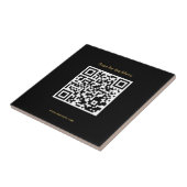 Scan naar de Menu Stylish QR Code Keramische Tegel Tegeltje (Zijkant)
