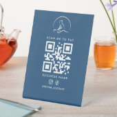 Scan naar Link Hub QR-code bord  Reclamebord Met Voetstuk (Insitu)