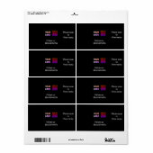 Scan naar uitzicht menu restaurant hotel QR Voeg l Etiket (Full Sheet)