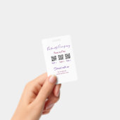 Scan om bedrijfslogo Q R-code social media te beta Badge (Handheld)