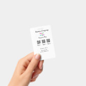 Scan om bedrijfslogo Q R-code sociale media te bet Badge (Handheld)