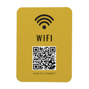 Scan om M Gold WiFi-magneet met QR-code te verbind Magneet