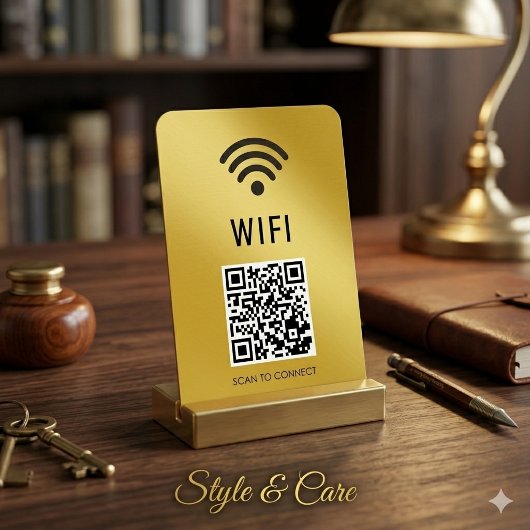 Scan om M Gold WiFi-magneet met QR-code te verbind Magneet