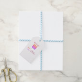 Scan om menurestaurant hotel QR-logo tekst weer te Cadeaulabel (Met Touw)