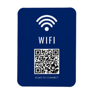 Scan om Navy WiFi-magneet met QR-code te verbinden Magneet