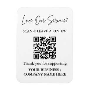 Scan om QR-code-magneet voor bedrijfsrecensies te Magneet