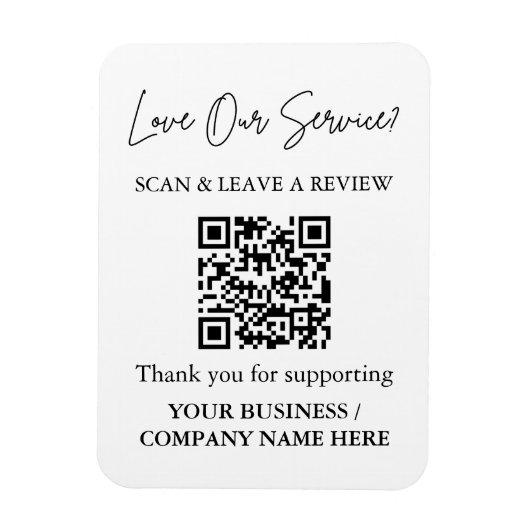 Scan om QR-code-magneet voor bedrijfsrecensies te Magneet (Verticaal)