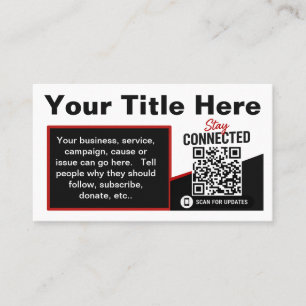 Scan om QR-code ontwerp sjabloon te volgen Visitekaartje