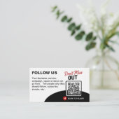 Scan om QR-code-ontwerp sjabloon te volgen Visitekaartje (Staand voorkant)