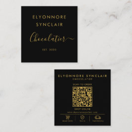 Scan om QR-code te bestellen Vierkante Visitekaartje