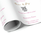 Scan om QR-code te bestellen, website e-mail toevo Cadeaupapier (Rol Hoek)