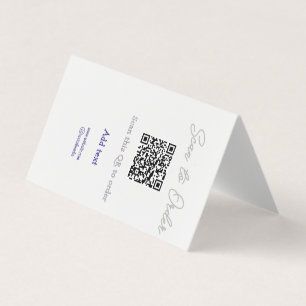 Scan om QR-code te bestellen, website e-mail toevo Visitekaartje