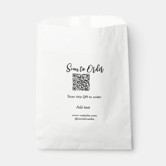 Scan om QR-code te bestellen website e-mail toevoe Bedankzakje (Voorkant)