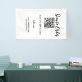 Scan om QR-code te bestellen website e-mail toevoe Spandoek (Beurs)