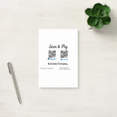 Scan om QR-code te betalen PayPal Venmo voeg uw we Post-it® Notes (Kantoor)