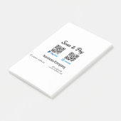 Scan om QR-code te betalen PayPal Venmo voeg uw we Post-it® Notes (Schuin)
