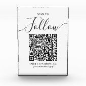 Scan om QR-code te volgen Bedrijfsnaam Fotoblokken (Voorkant)