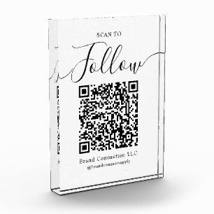 Scan om QR-code te volgen Bedrijfsnaam Fotoblokken