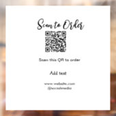 Scan om QR-code toe te voegen aan website e-mail Raamsticker (Vel 2)