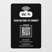 Scan om QR-code WIFI-wachtwoordnetwerk te verbinde Raamsticker (Vel)