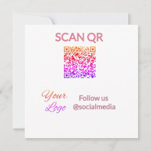 Scan om restaurantmenu hotel QR logo tekst weer te Kaart