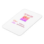 Scan om restaurantmenu hotel QR logo tekst weer te Magneet (Linkerzijde)