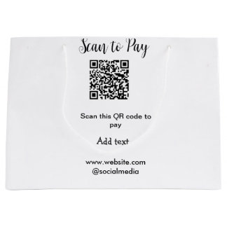 Scan om te betalen scan QR-code voeg website e-mai Groot Cadeauzakje