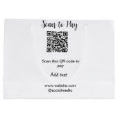 Scan om te betalen scan QR-code voeg website e-mai Groot Cadeauzakje (Achterkant)