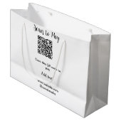 Scan om te betalen scan QR-code voeg website e-mai Groot Cadeauzakje (Voorkant Gekanteld)