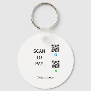 scan om te betalen venmo cashapp QR-code details h Sleutelhanger