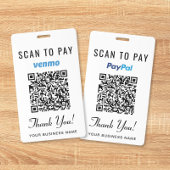 Scan om te betalen Venmo PayPal QR-code Zakelijke Badge