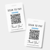 Scan om te betalen Venmo QR-code Badge (Voor- en achterkant)