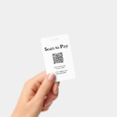 Scan om te betalen voor bestelling QR-code website Badge (Handheld)