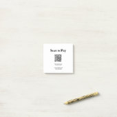 Scan om te betalen voor bestelling QR-code website Post-it® Notes (Op bureau)