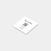 Scan om te betalen voor bestelling QR-code website Post-it® Notes (Schuin)