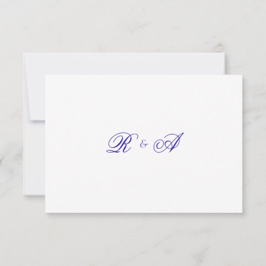 Scan om te reageren Paarse Huwelijks-RSVP Kaart (Achterkant)