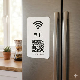 Scan om WiFi-magneet met QR-codeontwerp te verbind Magneet