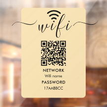 Scan om Wifi Netwerk QR Code Minimalist te verbind