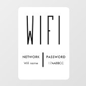 Scan om Wifi Netwerk QR Code Wifi Wachtwoord te Ve Raamsticker (Vel)