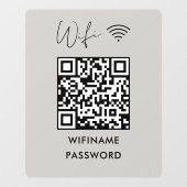Scan om Wifi Qr-code Wachtwoord te Verbinden Moder Raamsticker (Vel)