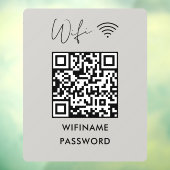 Scan om Wifi Qr-code Wachtwoord te Verbinden Moder Raamsticker (Vel 3)
